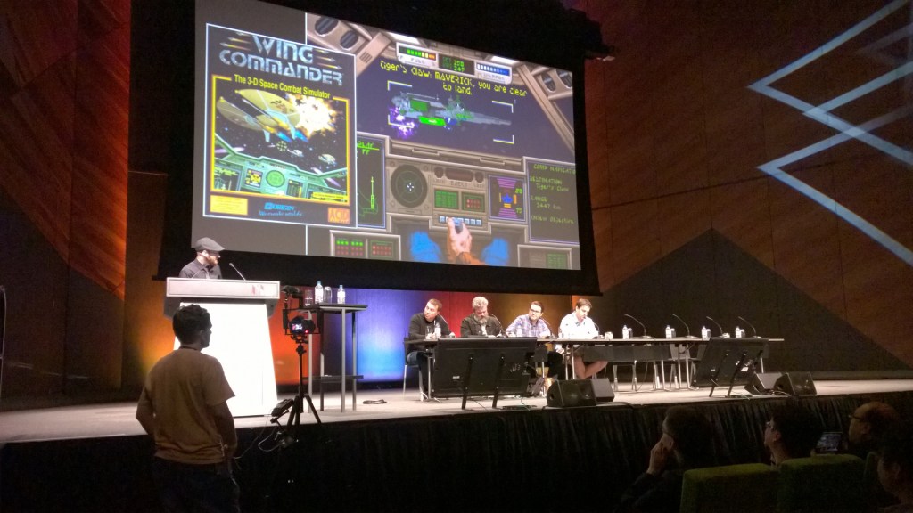 Talking Star Citizen with Mr Wing Commander himself, Chris Roberts (first seated on left).