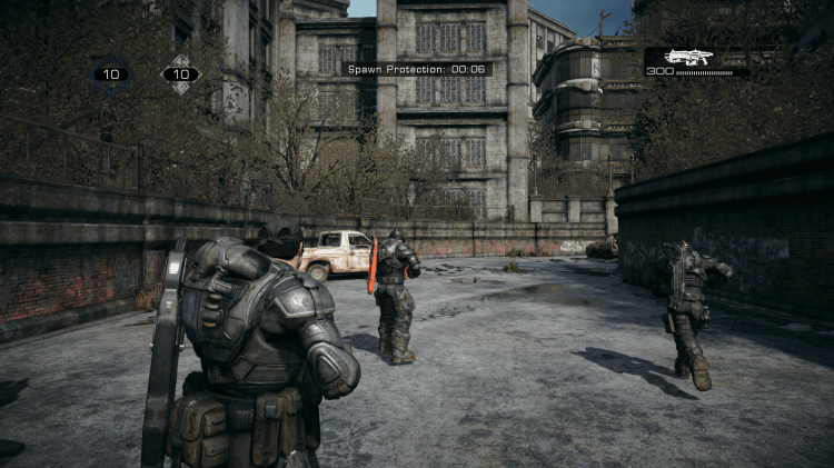 The spawn point in Gridlock is a view many Gears of War players would be familiar with over the years.