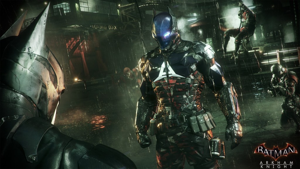 The mysterious Arkham Knight poses a constant challenge to Batman.
