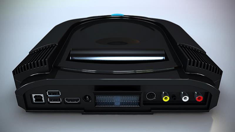 The rear of the console is packed with enough ports to support most user's needs.