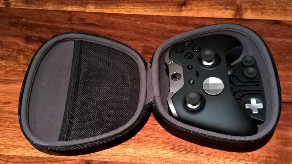 The controller fits snugly in its case... a place you'll be keeping it for most of its life.