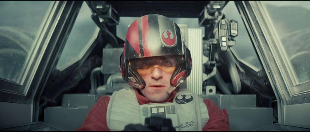 Poe Dameron (Oscar Isaac) channelling his inner Wedge.