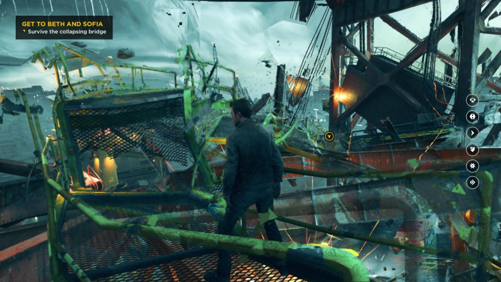 The bridge sequence looks great in a still but is even more amazing in action. 