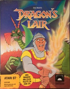 Dragon's Lair box for the Atari ST