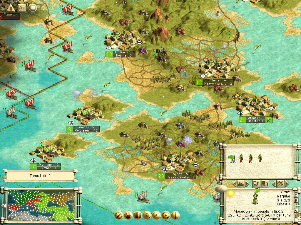 Civilization III was a great expansion of the original game's concepts and looked brilliant too. Screenshot is from the Conquests expansion.