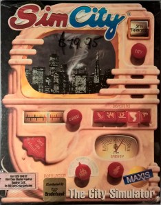 SimCity box for the Atari ST