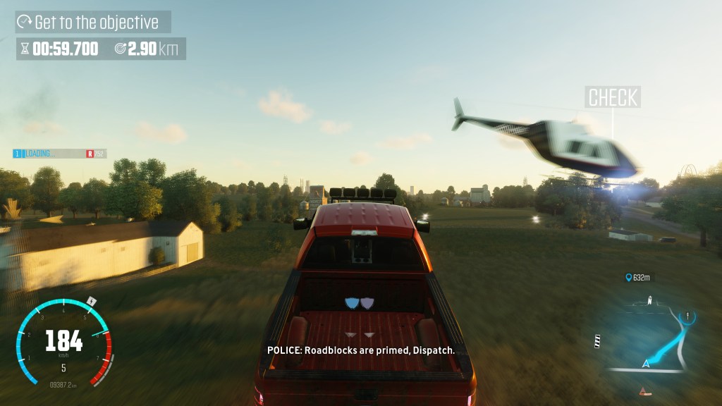 Your first taste of driving in The Crew gives you a couple of close calls with low flying aircraft.