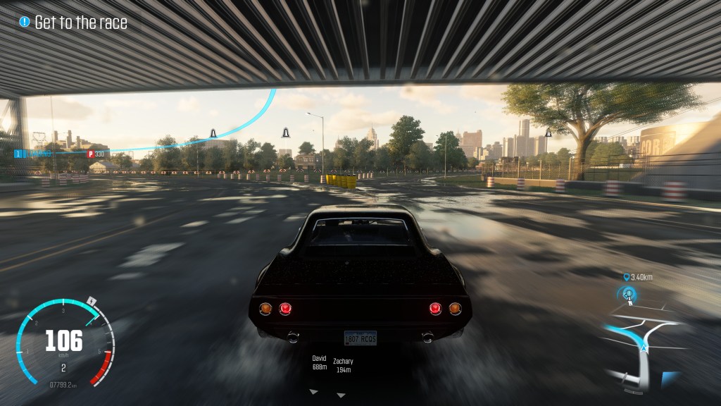 The game's UI and markers seem less intrusive on the higher screen resolution.