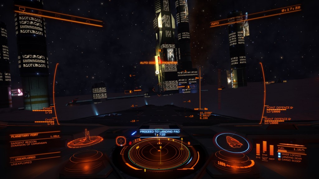 Having ground mysteriously appear just as you are about to land  at a station does not work out well for you and your ship.