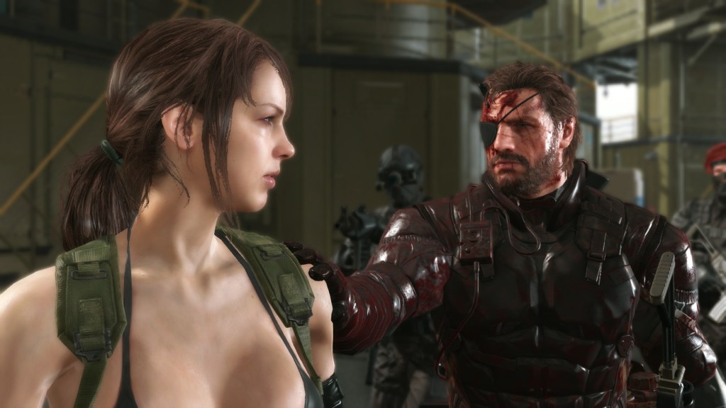 If you eliminate Quiet (left) when you first encounter her, you'll miss out on a useful companion during the rest of the game.
