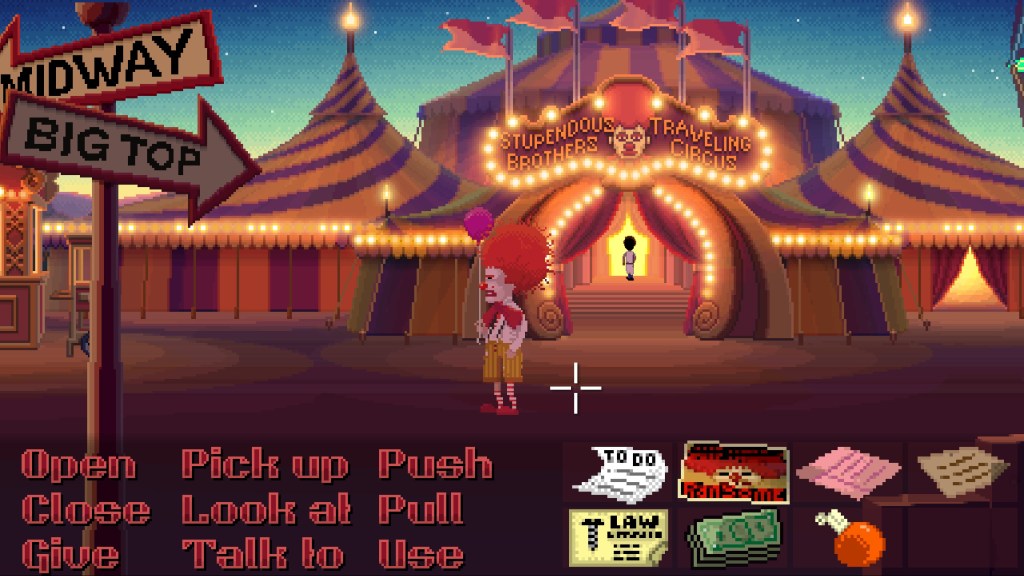 I don't think it can be an adventure game without a circus in it.